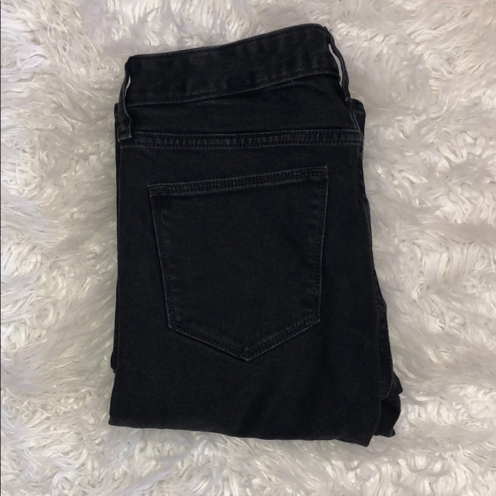 Black denim jeans
